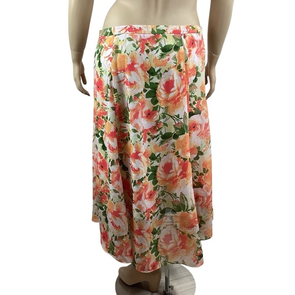 Cato Woman Floral A-Line Midi Skirt 16W - Picture 3 of 5